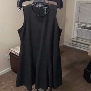 Dark Grey RL Fit & Flare Dress